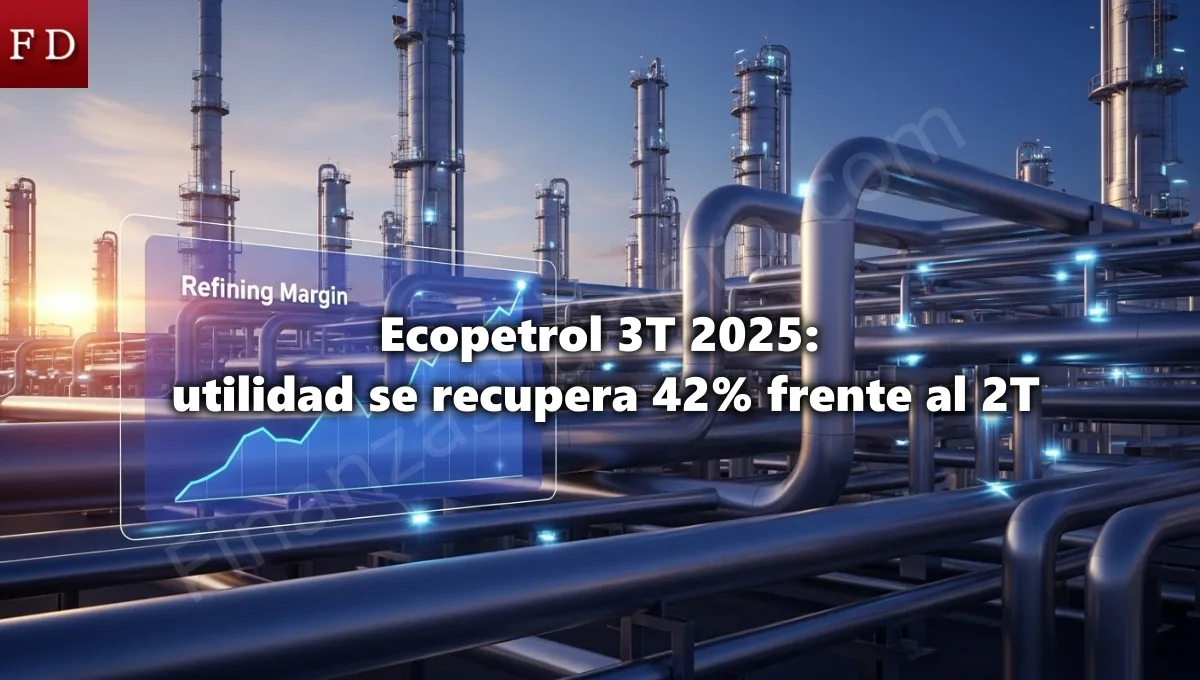 Ecopetrol 3T 2025 utilidad se recupera 42% frente al 2T