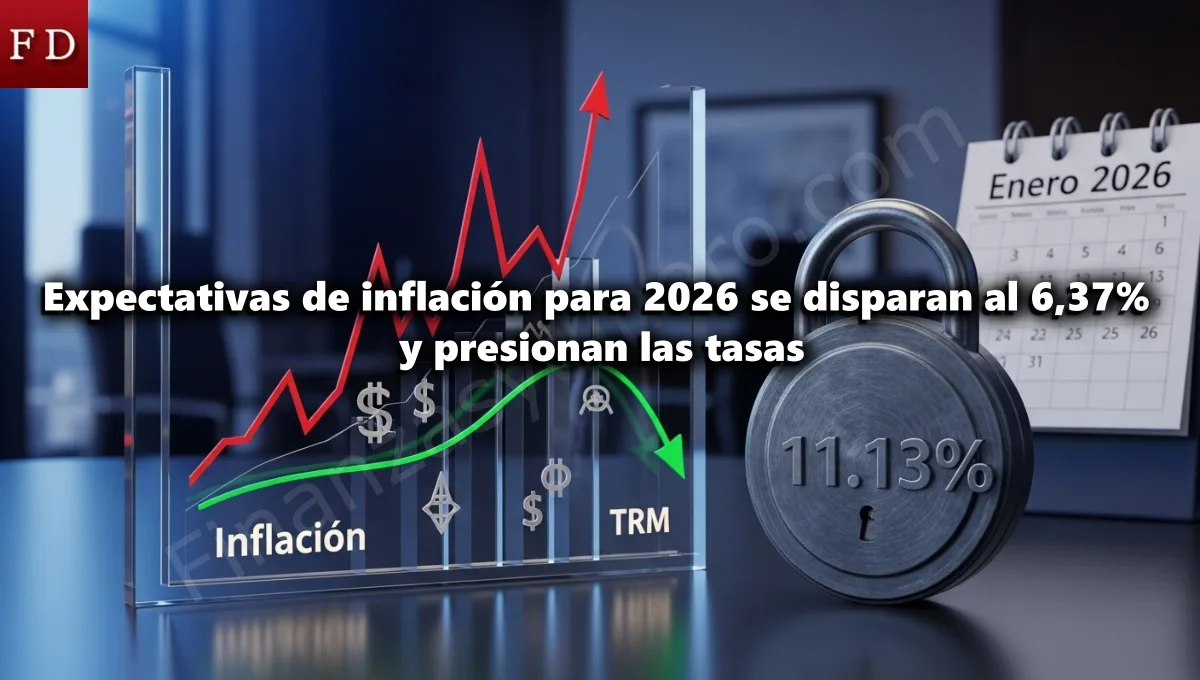Expectativas de inflación para 2026 se disparan al 6 37% y presionan las tasas