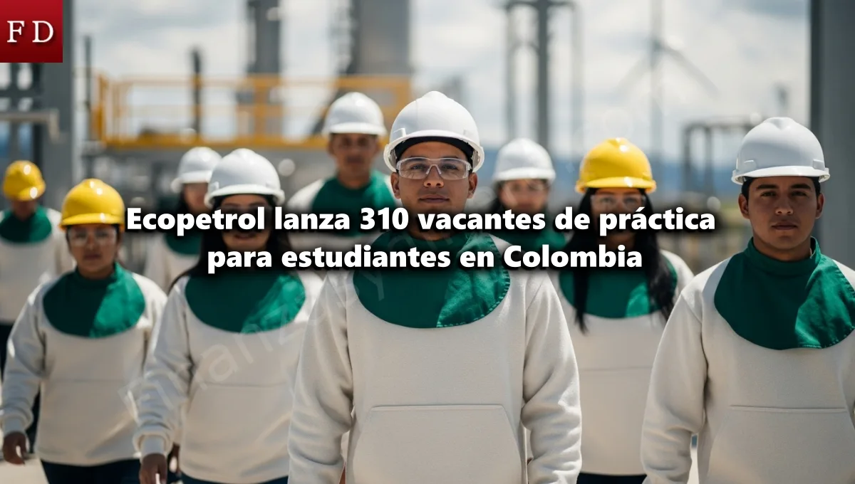 Ecopetrol lanza 310 vacantes de práctica para estudiantes en Colombia