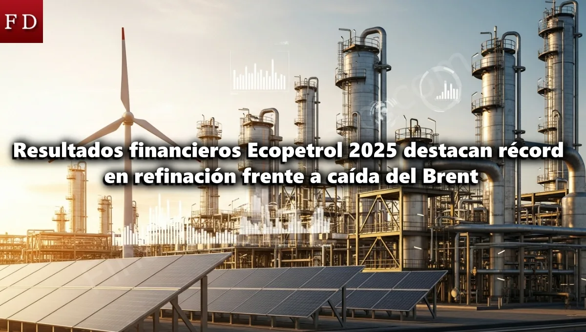 Resultados financieros Ecopetrol 2025 destacan récord en refinación frente a caída del Brent