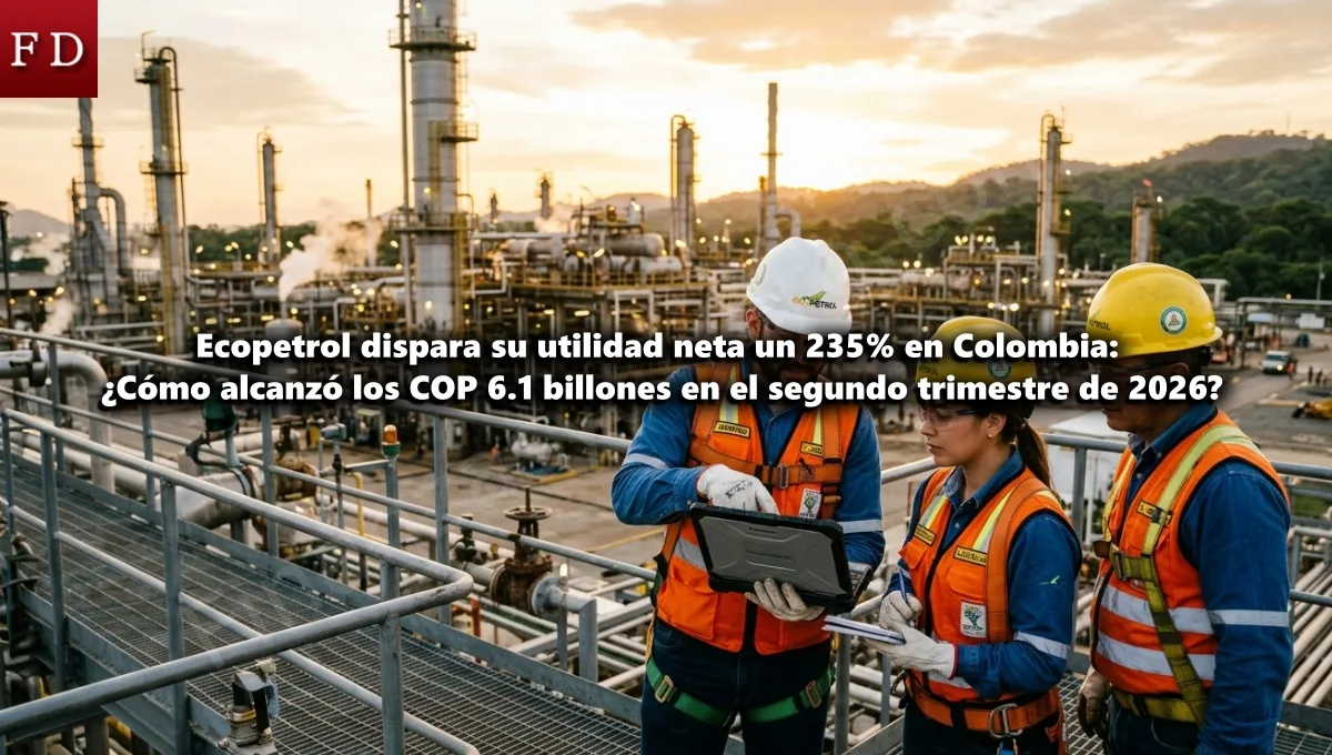 Ecopetrol dispara su utilidad neta un 235% en Colombia Cómo alcanzó los COP 6.1 billones en el segundo trimestre de 2026
