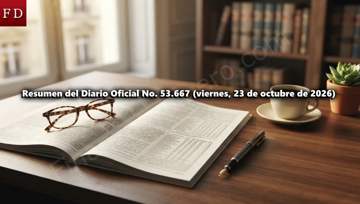 Resumen del Diario Oficial No. 53.667 (viernes, 23 de octubre de 2026)